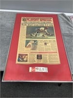 1990 Reds Playoff Special Newspaper w/ Ticket Stub