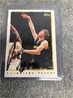 1995 Topps Rik Smits Card  Autographed