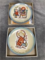 2 Christmas Plates