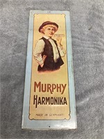Murphy Harmonika Metal Sign  Approx. 7/19 1/2