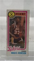 Topps 1980 Magic Johnson Lakers Card, In Case.