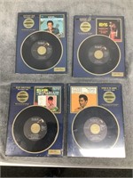 Four Elvis Records Wall Art   All certified