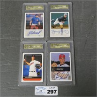 Assorted Baseball Cards - Some Signed - Etc