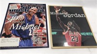 Michael Jordan Sports Illustrated Magazine & Framd
