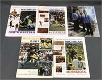 (5) 1970s University Of Michigan Football Programs