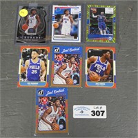 Assorted 76ers Basketball Cards