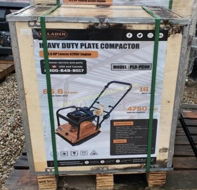New/Unused PALADIN Heavy Duty Plate Compactor