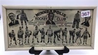 Framed Minneapolis Hockey Club 1925-26 Champions