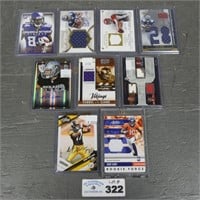 Assorted Football Rookie Cards, Jersey & Autos