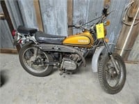 1973 Yamaha 175 motorcycle, 5,801 mi, new battery