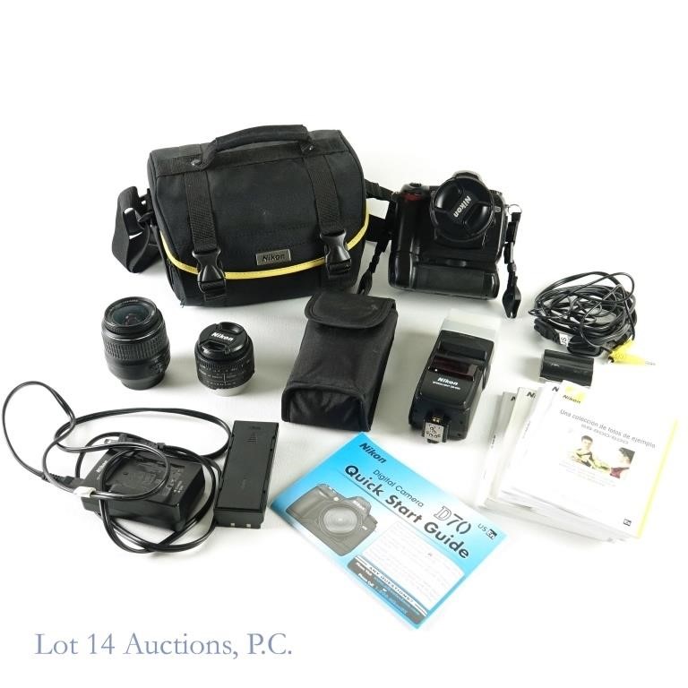 Nikon D70 Digital Camera, Lenses, Flash