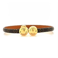 Louis Vuitton Monogam Gold Tone Bracelet
