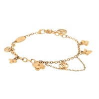 Louis Vuitton Monogram Gold Tone Bracelet