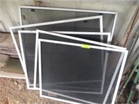 Screens: two 2.5"x28.5", two 34.5"x30.25", one