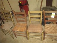 4 ladder back chairs