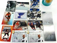 Lot de cartes de hockey holographiques