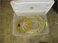 Tote and extension cords