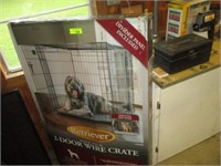 XL wire dog crate w/2 doors
