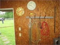 Clock, thermometer, wire/cords