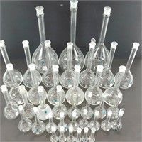 Flacons d'isolement de chimie en verre