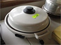 Round electric grill