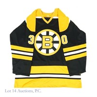Gerry Cheevers Signed Boston Bruins Rep Jersey