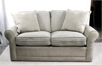 Gray Sleeper Hideaway Sofa Couch Good Condition