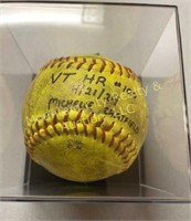 Autographed Game Ball, HR #100, Chatfield