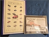 34"X22.5" & 18"X24" FRAMED JEEP POSTERS READY TO