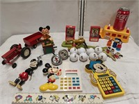 Vintage Disney Toys Mickey Mouse Eatting