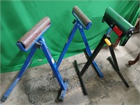 3 adjustable  Roller Stands board support, ,