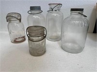 Vintage Large canning jars