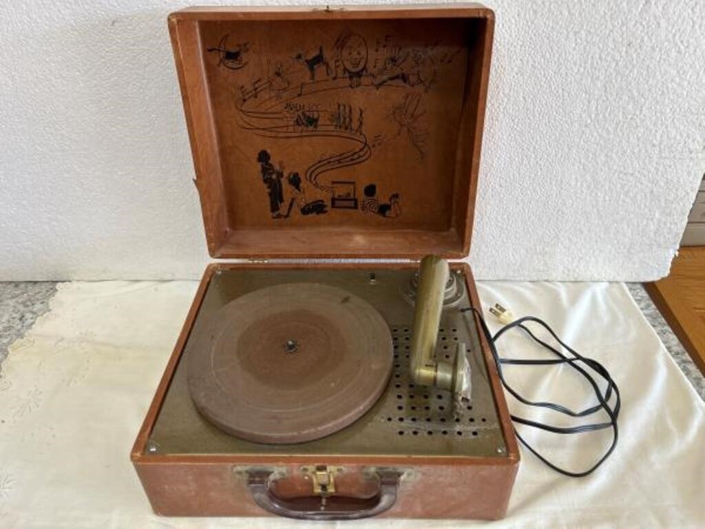 Vintage child’s record player.