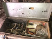 Tool box with welding hammer and accessories