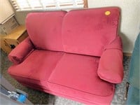 Red 2 Cushion Love Seat