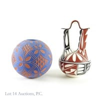 Indigenous Handmade Wedding Vase & Acoma Vase