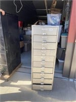 10 Drawer File Cabinet - has some dents & scratche