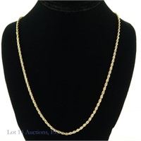 14k Yellow Gold Braided Necklace