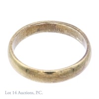 14k Yellow Gold Ring Wedding Band Size 6.75