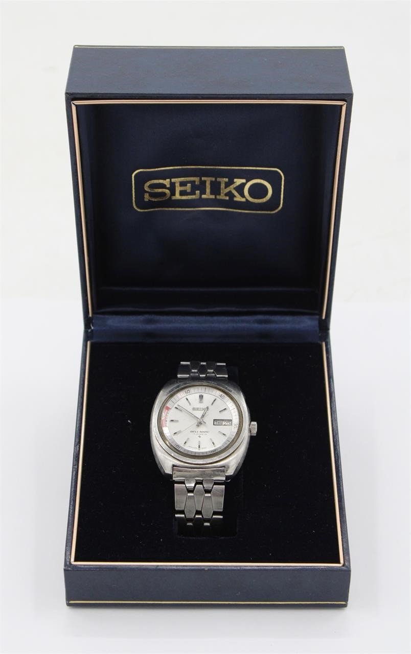 Seiko 17 Jewel Bell-Matic Mens Wrist Watch
