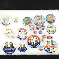 1964 Johnson-Humphrey Campaign Items (22)