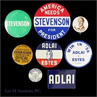 1956 Adlai Stevenson Presidential Campaign Pins-8