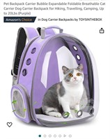 Pet Backpack Carrier Bubble Expandable