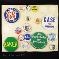 1968 Republican Potential Candidate Pins (16)