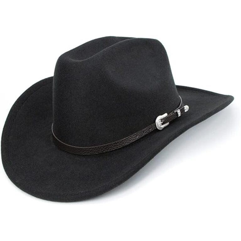 Western Cowboy Hat w/Buckle Belt