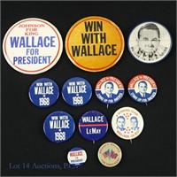 1968 Wallace Presidential Campaign Items (12)