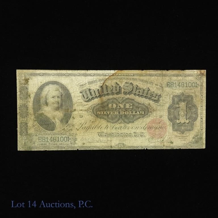 F-216 1886 $1 Martha Washington Silver Certificate