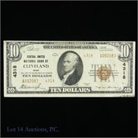 1929 $10 National Bank Note - Brown Seal - Type 2