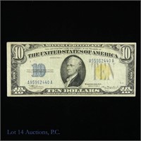 1934 A $10 Silver Certificate - Yellow Seal