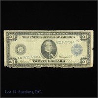 (F-990) 1914 $20 Federal Reserve Note - Blue Seal